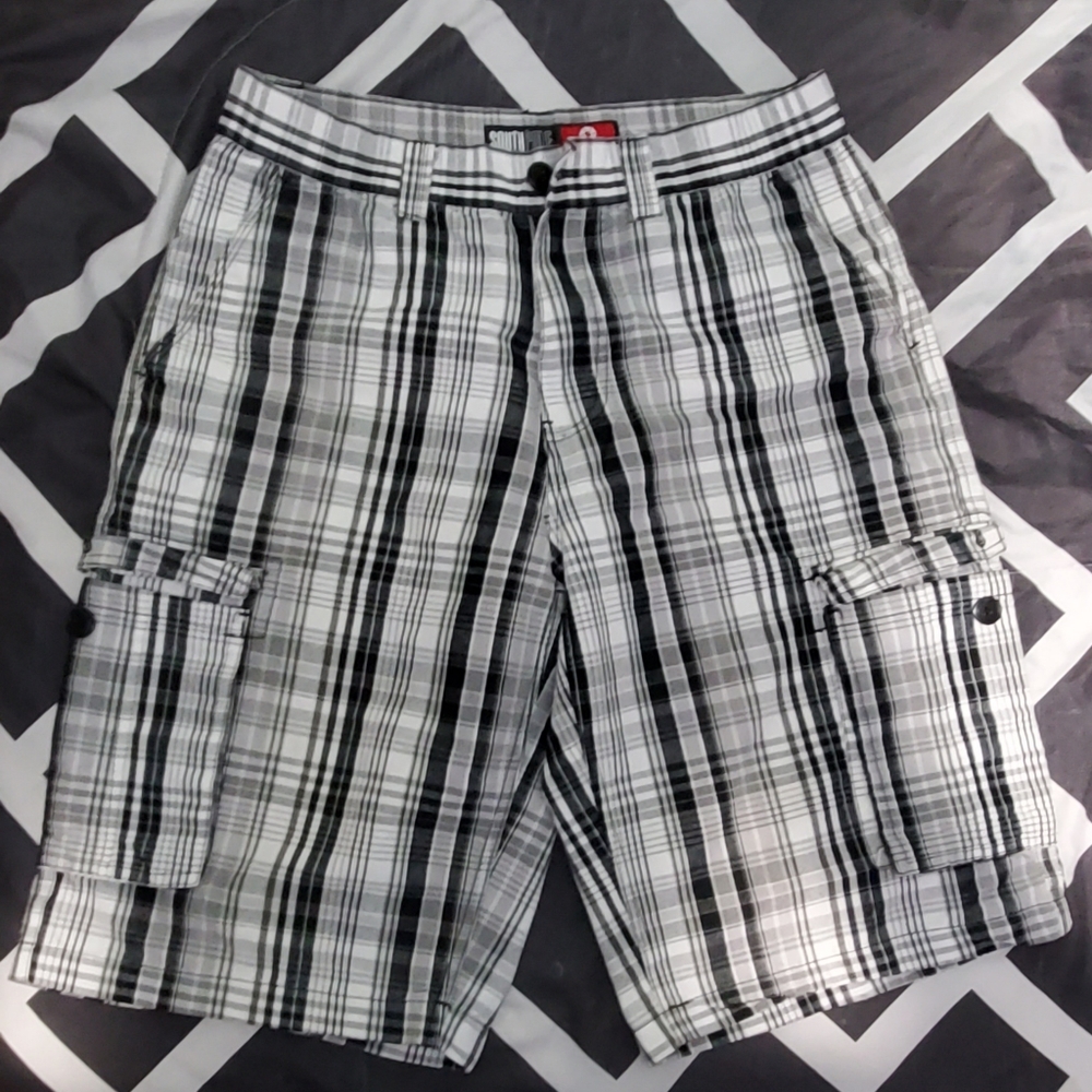 Southpole Plaid Shorts